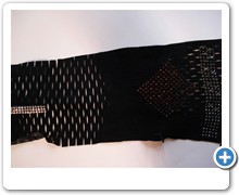 collection 1 elastic strass on spring cut suede